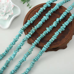96inch Rustic Turquoise Gemstone Nuggets Irregular Stone Beads