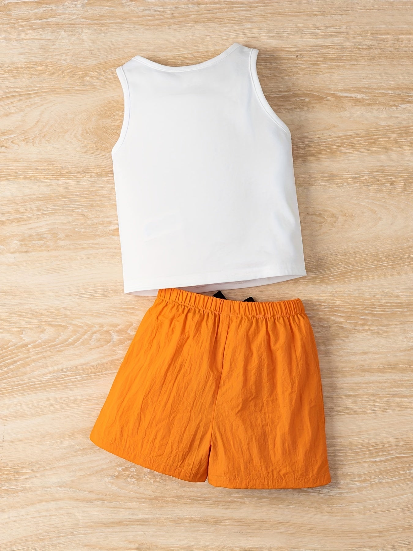 Baby Boy's Tree Print Vest & Shorts Set Summer Outfit
