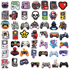 50pc Cartoon Gamepad Stickers for Water Car Computer Guitar