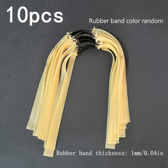 10pcs Elastic Tubular Bands Replacement Rubber Band for Outdoor Games