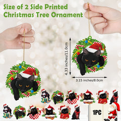 Cat Acrylic Pendant Christmas Tree Decorations