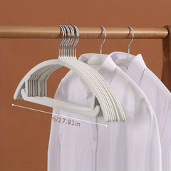 10pcs Flocking Hanger Organizer Non-slip Clothes Support