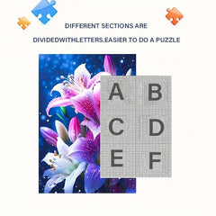 1000pcs Wildflower Puzzle Scratch Resistant Waterproof Advanced Skill Level