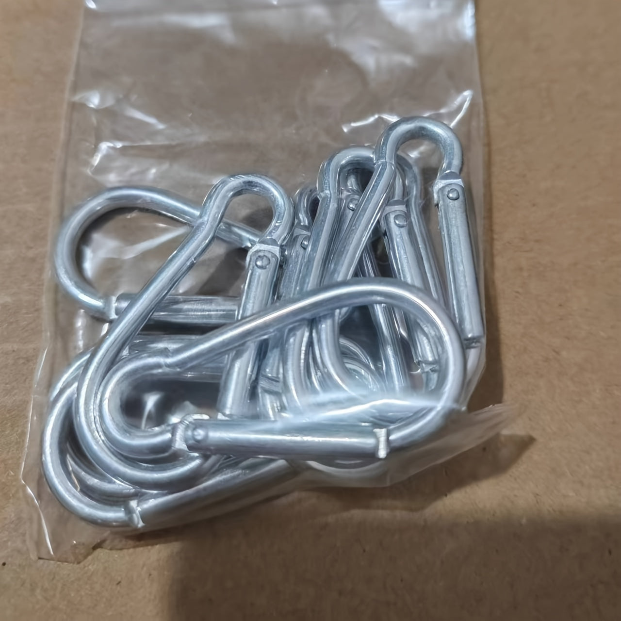 9pcs Gourd Shaped Carabiner Keychain Aluminum Alloy Backpack Hanging Buckle