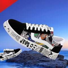 Women's Lace Up Canvas Board Sneakers Lightweight Low Top Sports Shoes