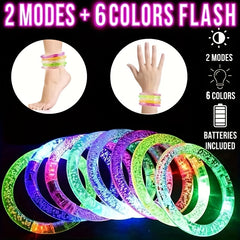 12pcs Glow Bracelets for Party Favors - Glow in The Dark Bracelets Toys