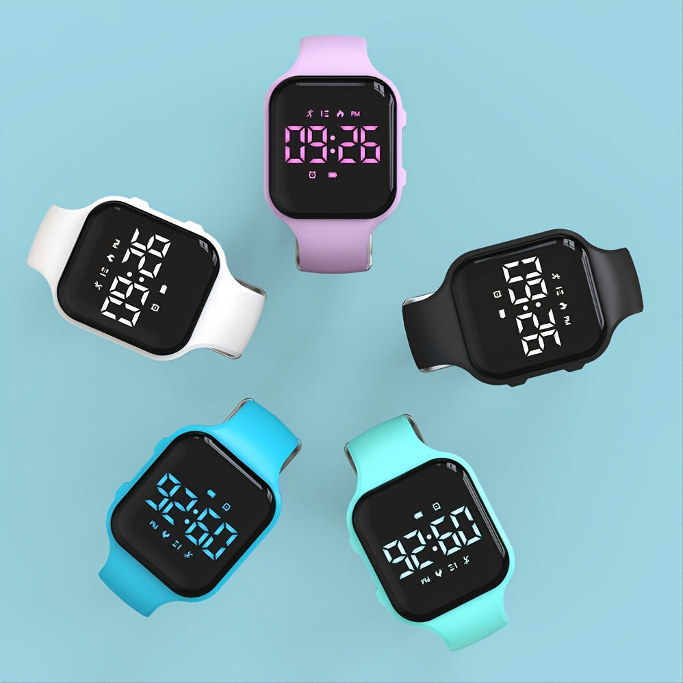 LED Fitness Tracker Digital Activity Watch Rechargeable Sport Watch
