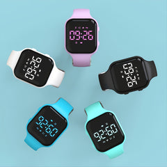 LED Fitness Tracker Digital Activity Watch Rechargeable Sport Watch