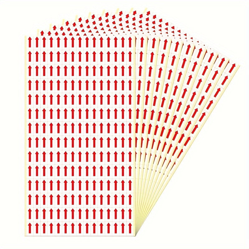 10 Red Arrow Stickers Self Adhesive Labels for Inspection Defec