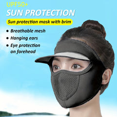 Sunscreen Mask With Brim UV Protection Outdoor Cycling Mask