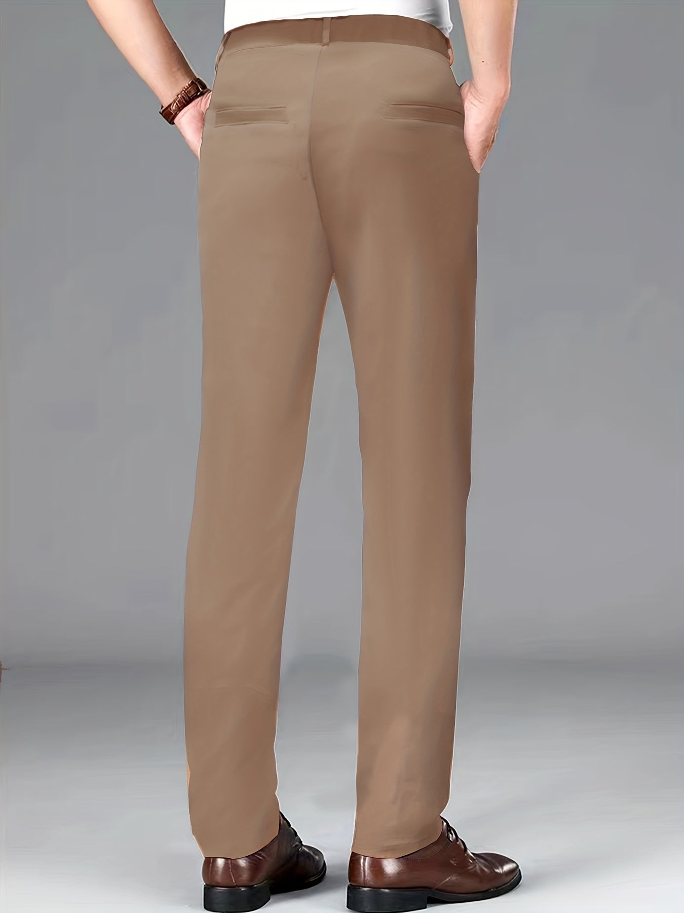 Men's Formal Solid Dress Pants - All Seasons Business