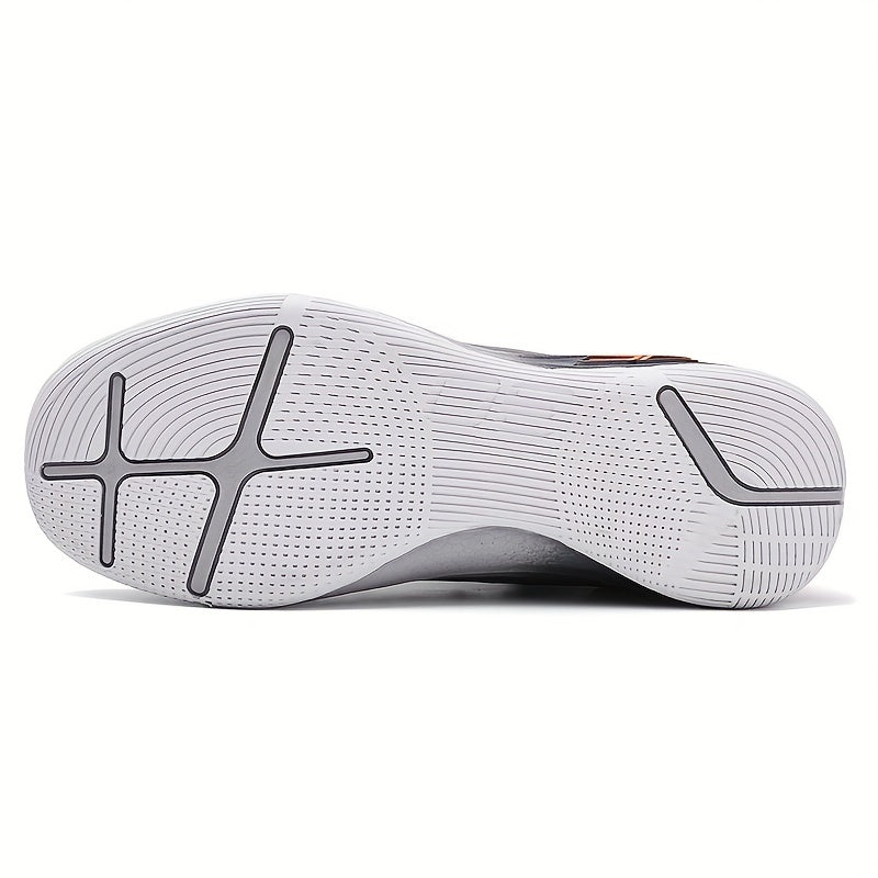 High Top Men's Basketball Shoes Breathable Non Slip Lace Up Sneakers