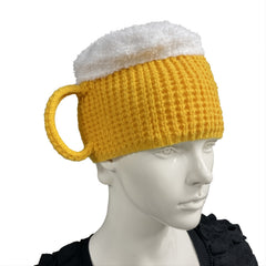 3D Beer Cup Hats Beanie Winter Anti Cold Warm Unisex Hairline Cap