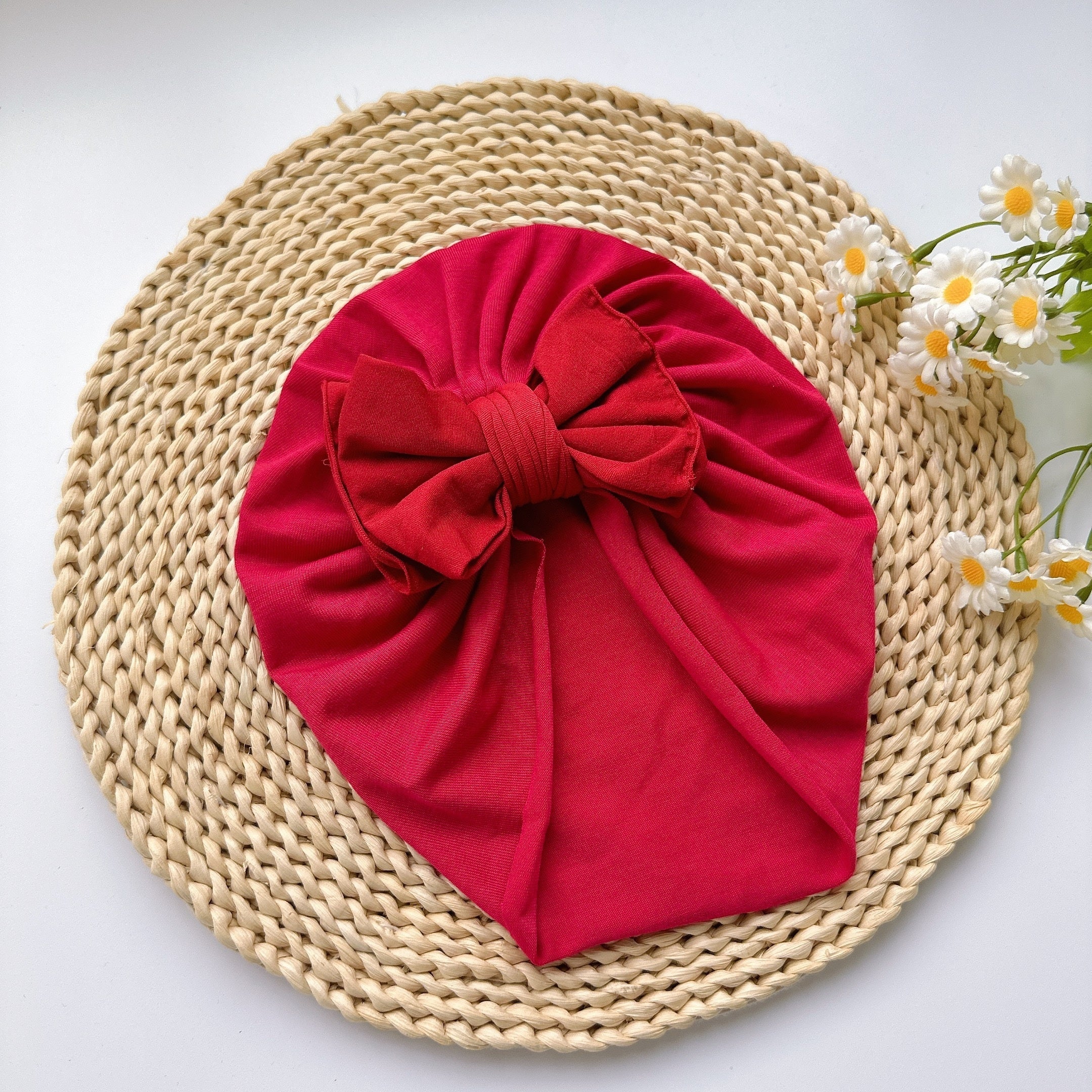 Soft Bowknot Turban for Baby Girls