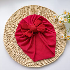 Soft Bowknot Turban for Baby Girls