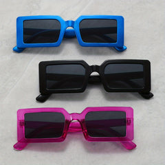 3pairs Square Hip hop Style Sunglasses Decorative Accessories