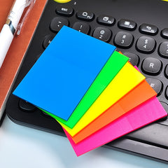 150Pcs Morandi Round Transparent Sticky Notes Waterproof Bookmarks Stickers