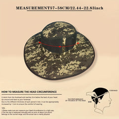 Camouflage Anti-mosquito Sunshade Fishing Hat for Men and Women