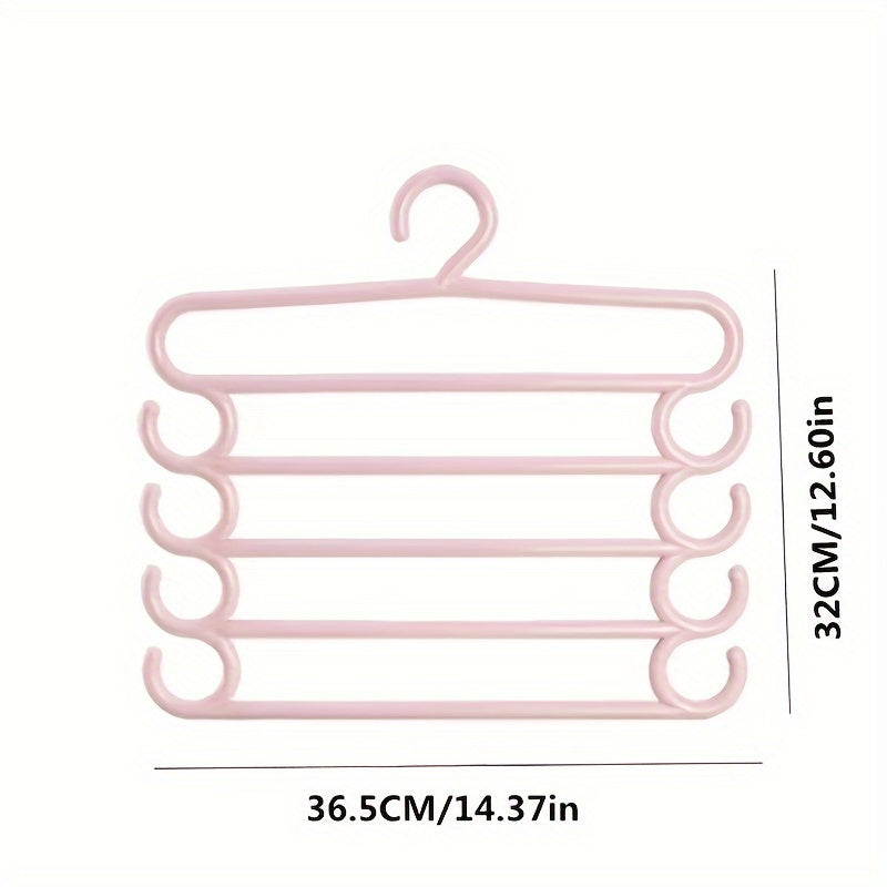 5-Layer Closet Storage Organizer for Neatly Organizing Pants, Towels, Scarves