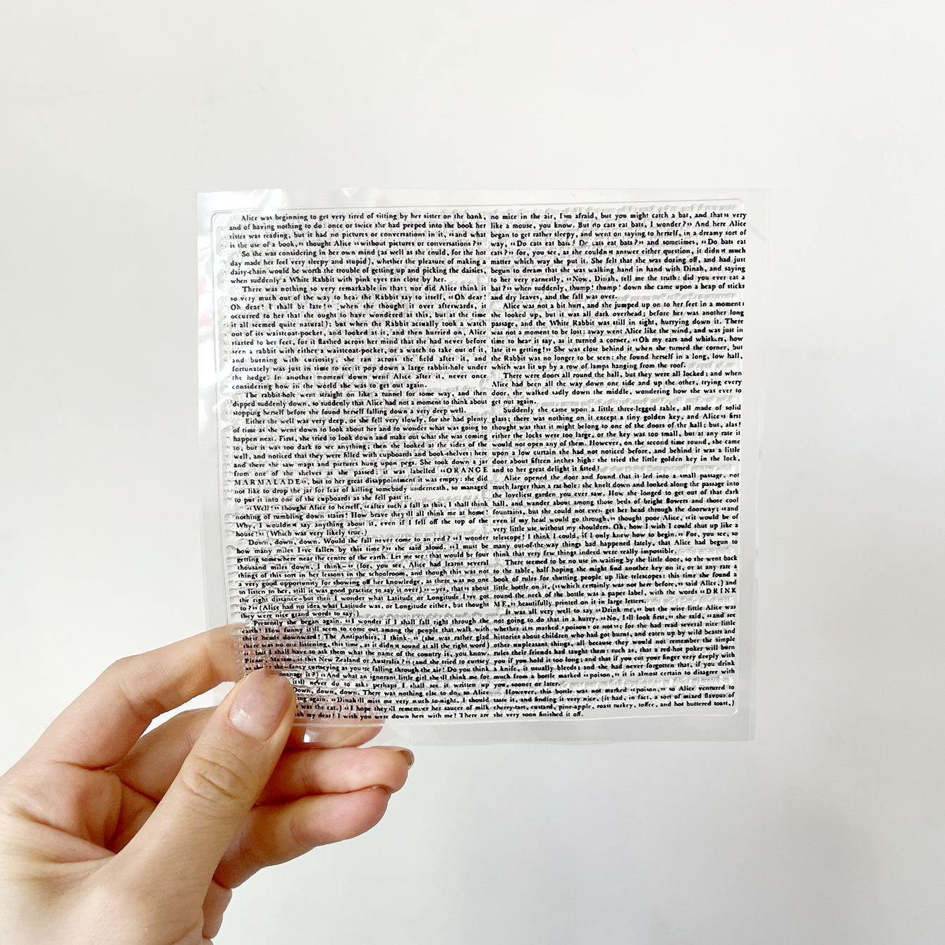 Transparent Silicone Stamp for Notebook Greeting Cards Flash Card Style