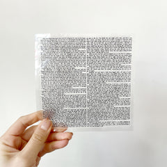 Transparent Silicone Stamp for Notebook Greeting Cards Flash Card Style