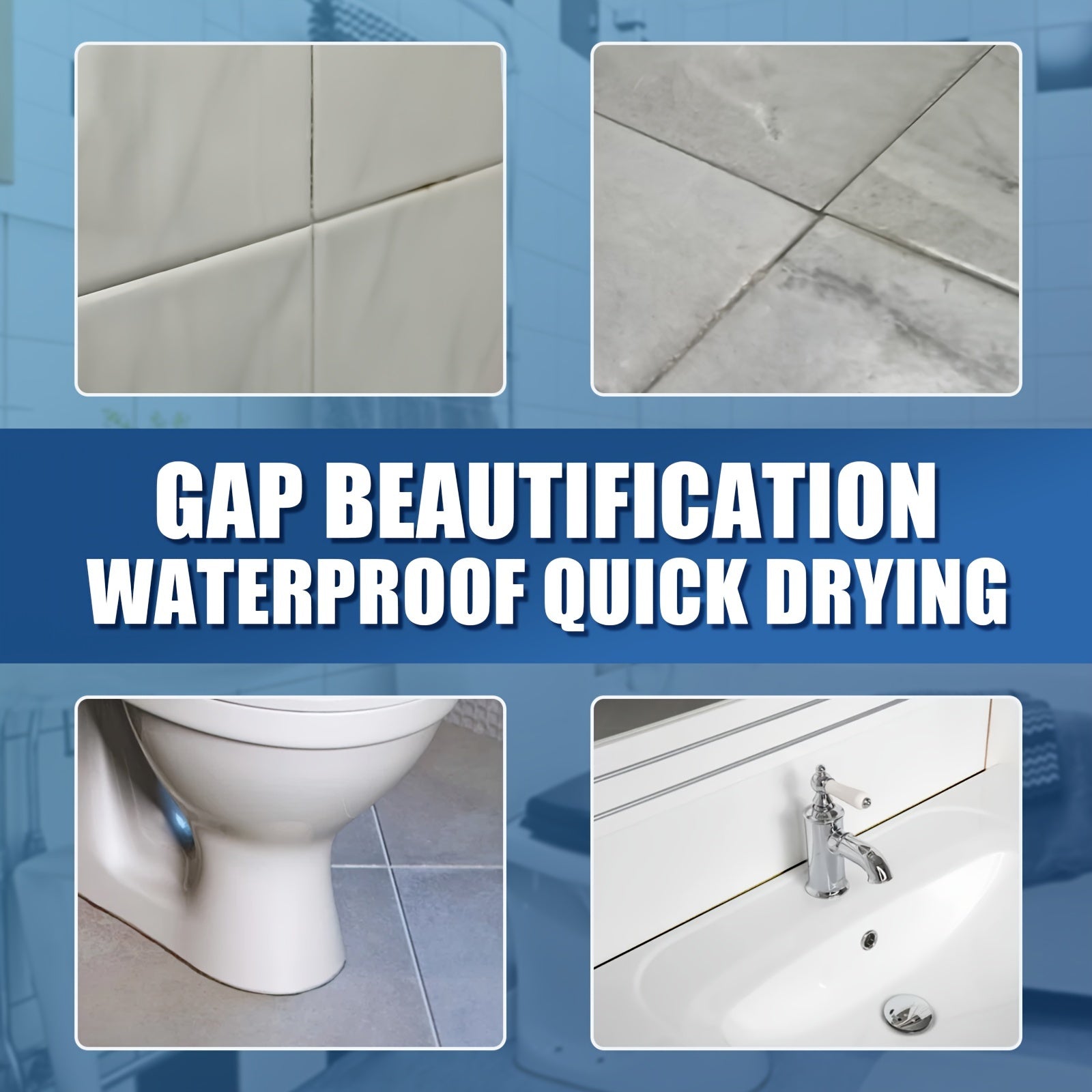 100ml Water-based Tile Refill Agent Bathroom Kitchen Waterproof Mildew Floor Til