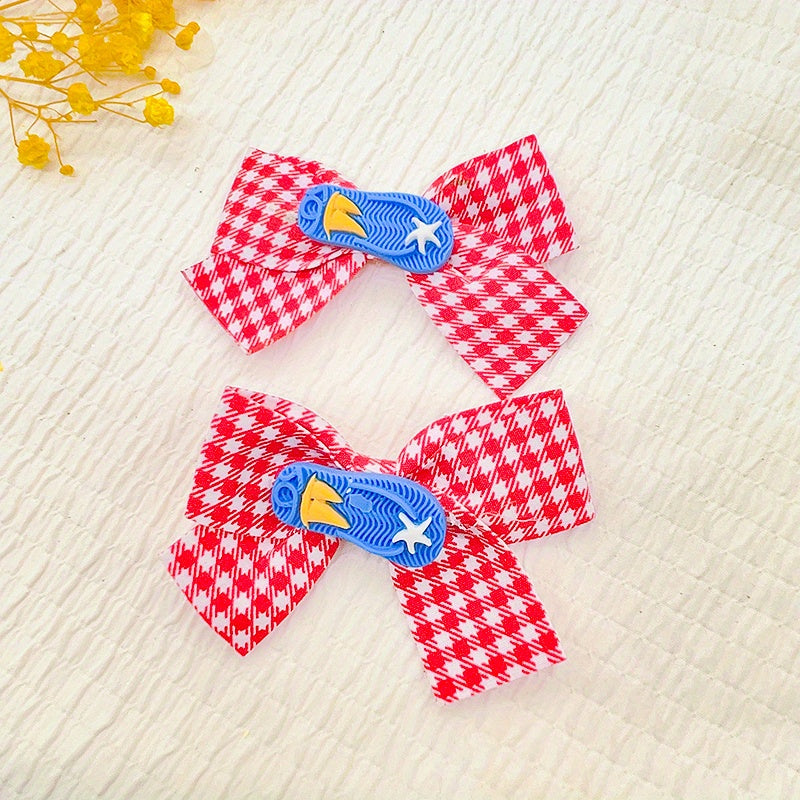 Plaid Pattern Hair Clips Hair Pin Hair Accessories For Toddler Girls Baby Girls