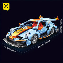 18Pcs Sports Car Shape 3D Building Block Assembly Set