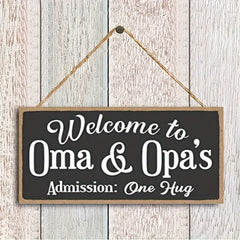 1pc Welcome Wooden Hanging Sign for Home Decor