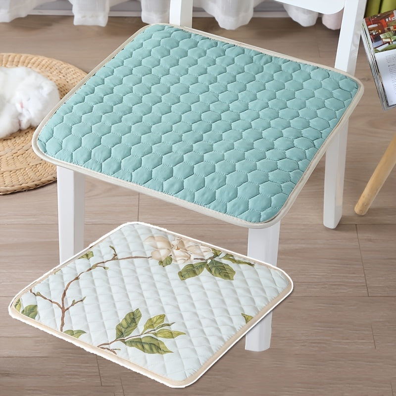 Quilted Embroidery Chair Cushion Soft and Comfortable Meal Cushion