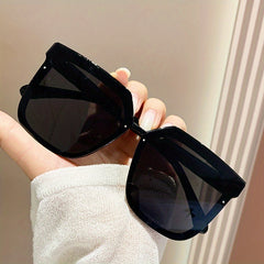 Large Square Jelly Gradient UV400 Sunglasses for Beach Travel