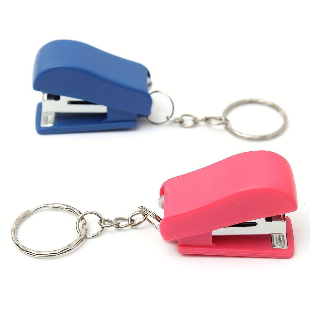 Portable Mini Stapler Keychain for Home Office School Paper