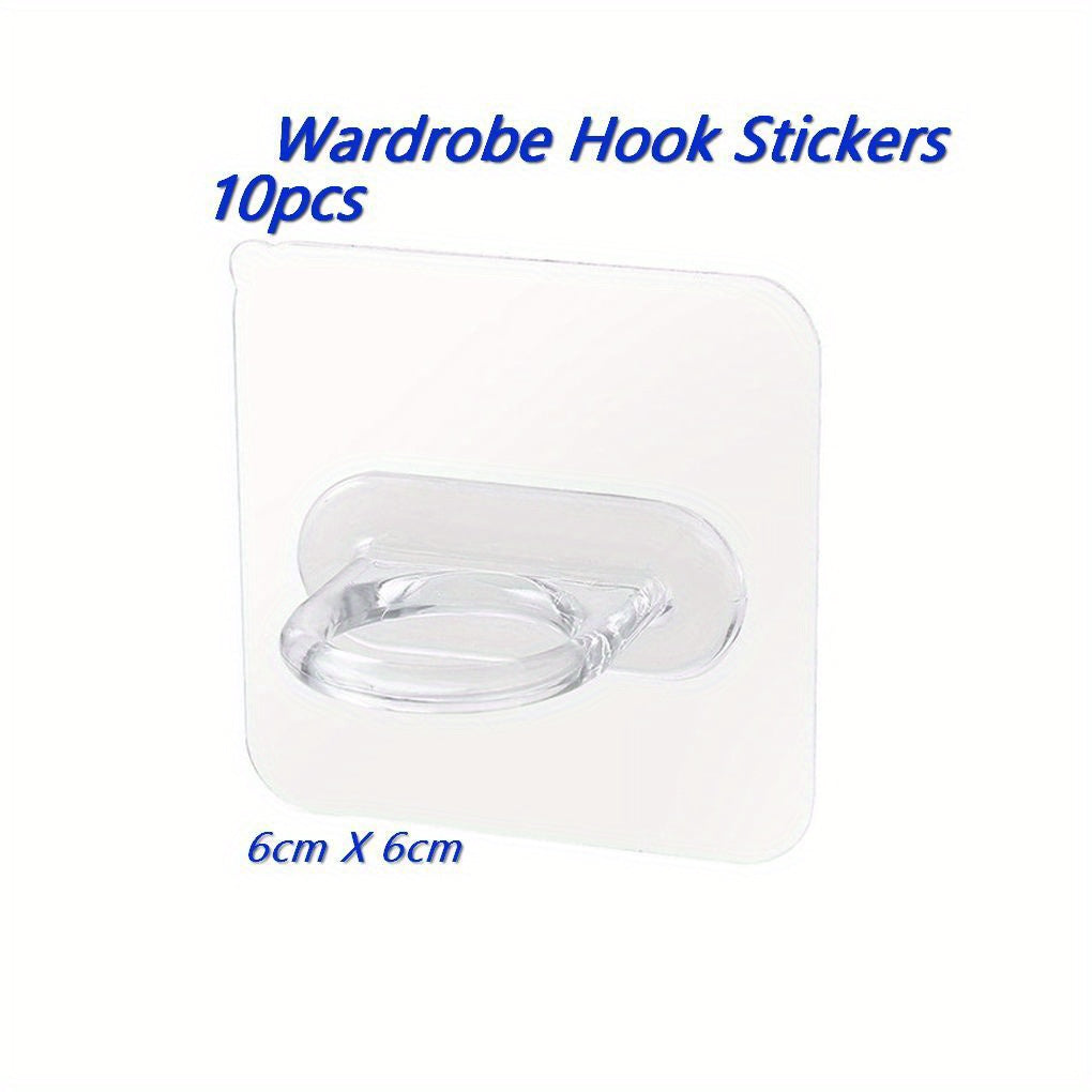 10pcs Baby Storage Hook Stickers No Poles Included