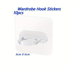 10pcs Baby Storage Hook Stickers No Poles Included