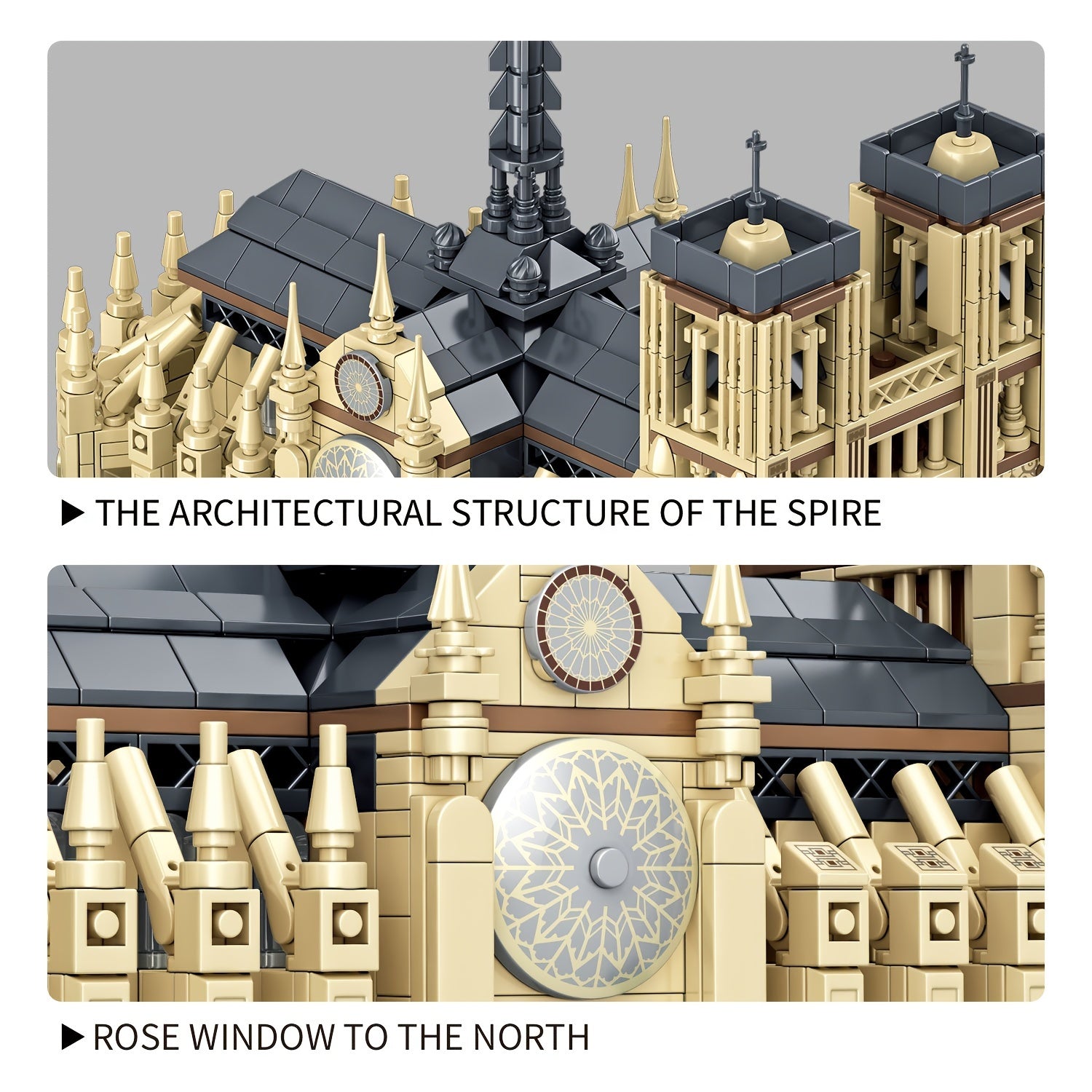 1757pcs Cathedral Building Blocks Set with LED Lights