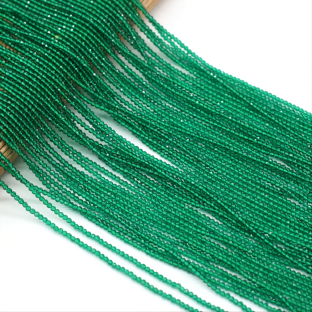 Green Spinel Beads 16" Strand Natural Semi Precious Stone