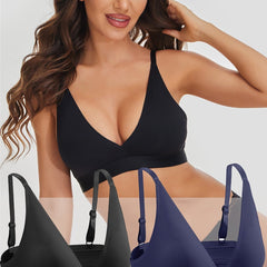 2pcs Wireless Padded Bras Stretch Comfy Breathable Women's Lingerie