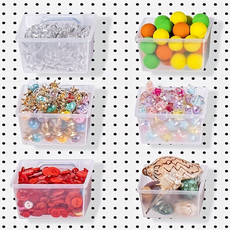 Durable Plastic Storage Bin for Organizing Hardware Accessories