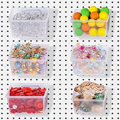 Durable Plastic Storage Bin for Organizing Hardware Accessories