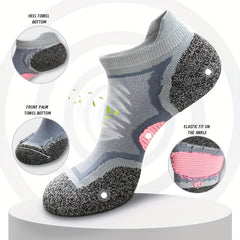 4 Pairs Unisex Athletic Ankle Socks Cushioned Low Cut Breathable