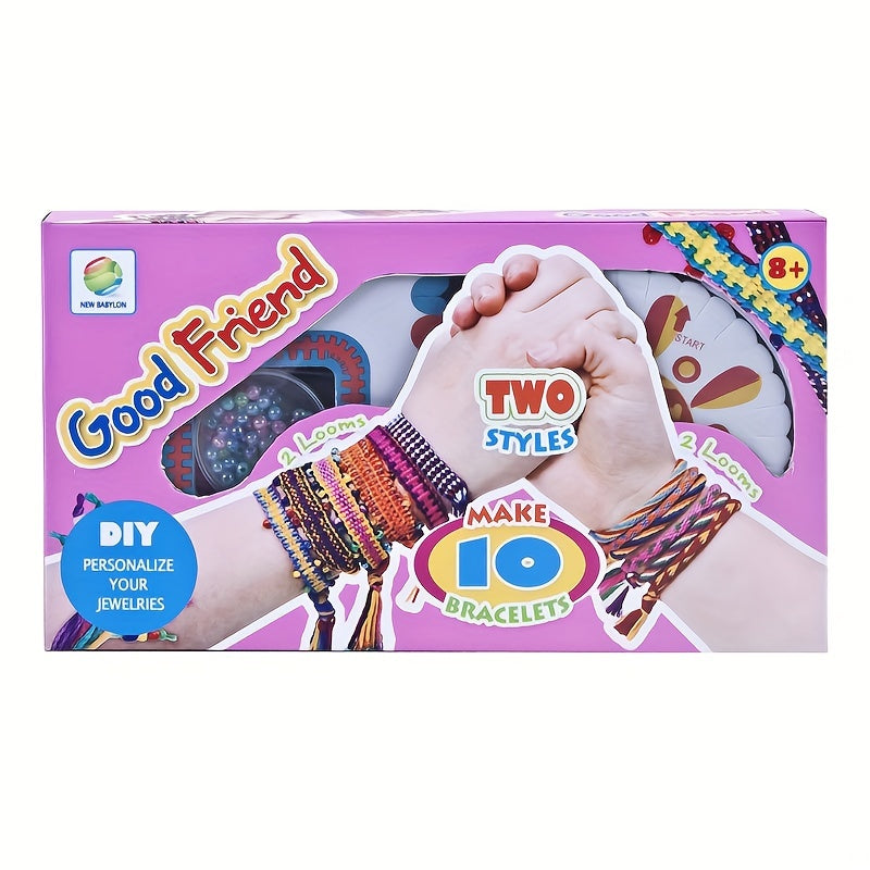 DIY Charm Bracelet Making Kit Beading Woven Bracelet Set