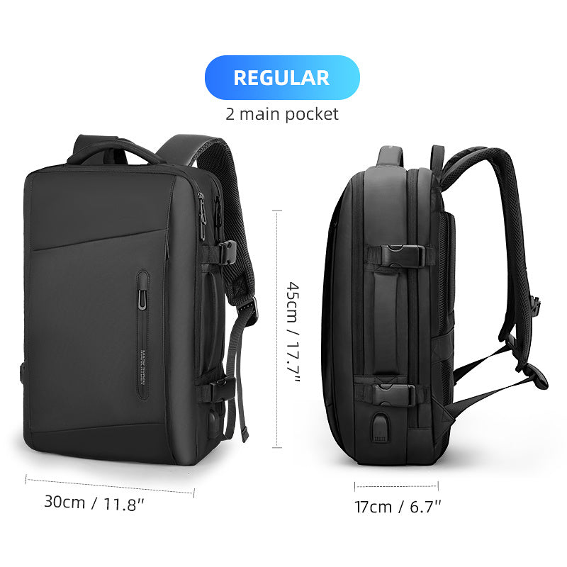 18 Cm Laptop Backpack Raincoat Male Bag USB Recharging Anti-thief Travel