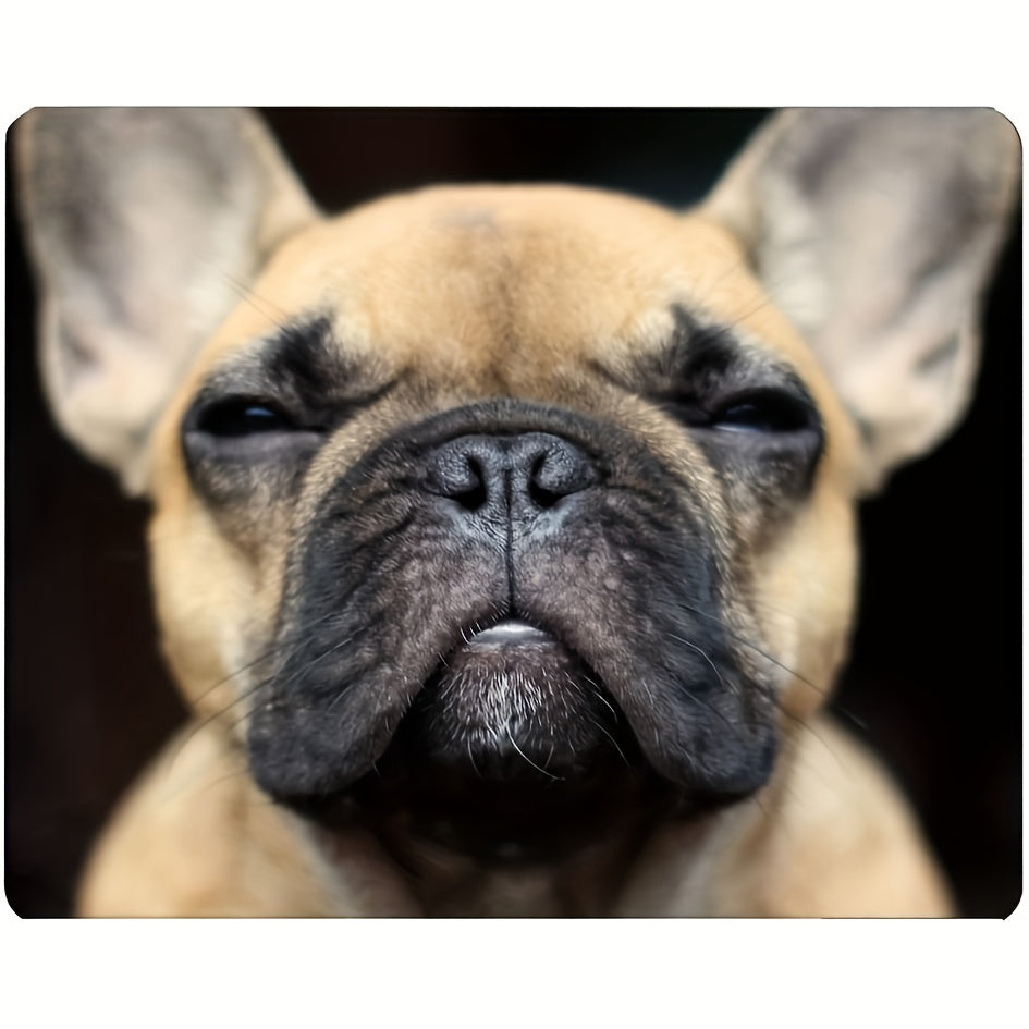Bulldog Gaming Mouse Pad French Bulldog Face Mouse Pad 9.5 X 7.9 Inch