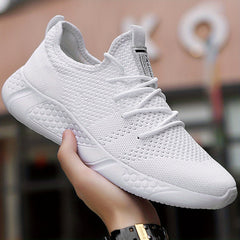 Women's Letter Patched Running Shoes Lace Up Outdoor Casual Sneakers