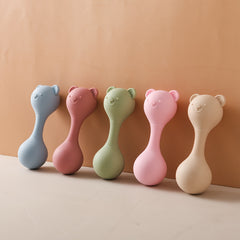Colorful Silicone Kids Sand Hammer Soft Grip Rattle Toy