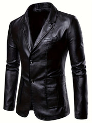 Men's PU Leather Jacket for Autumn Winter