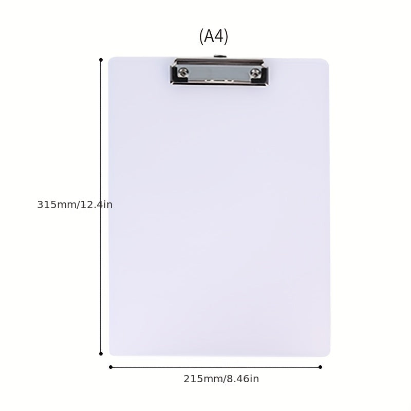 Transparent Minimalist Clipboard Writing Pad Office Folder