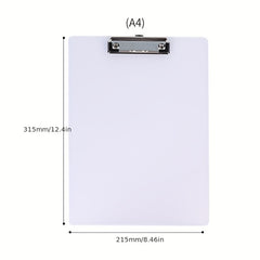 Transparent Minimalist Clipboard Writing Pad Office Folder