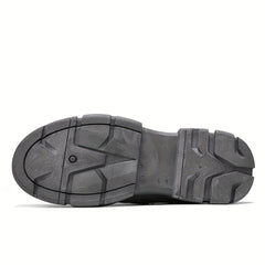 Men's Lace Up Work Sneakers Padded Collar Comfortable Shoes
