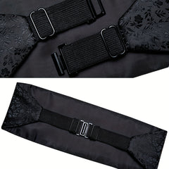 Classic Silk Solid Cummerbunds For Men Tuxedo Formal Dresses Vintage